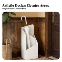 Metal Umbrella Stand Rust-Resistant Freestanding Umbrella Holder Rustproof Sturdy Construction for Renters, Shop Entrance, Home