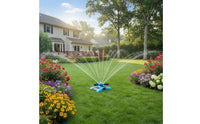 360 Degree Lawn Sprinkler Stable Base 360 Degree Rotating Sprinkler Three-Pronged Water Sprinkler Connectable in Series