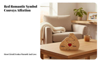 Wooden Family Puzzle Customizable Bear Figurines Meaningful Decor for Moms