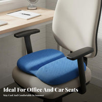 Soft and Bouncy Honeycomb Cooling Cushion Non-Deformable Honeycomb Gel Cushion for Office Workers, People with Back Pain, Car, Home, Stadium