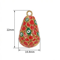 Easter Egg Pendant Vintage Design Enamel Charm for Crafters, Adults, Necklace Making