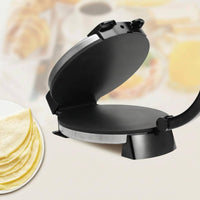 Electric Crepe Griddle Black Handle Round LED Indicators Electric Griddle