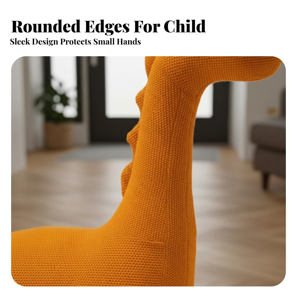 High-Elastic Sponge Filling Knitted Dog-Shaped Stool Soft and Comfortable Dinosaur-Shaped Seat Easy to Clean children's Furniture Versatile Use for Toddlers, Adults, Parents, Entryway, Playroom, Nursery, Living Room