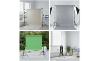 Adjustable Backdrop Stand with Crossbar | Portable, Photography Stand with Crossbar, for Home Studio