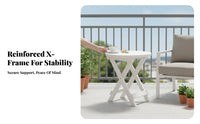 Tea Table Folding Design Sturdy Wood Portable for Tea Room