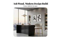 High Stool with Backrest Italian design Bar Chair Modern Minimalist Design Upholstered Seat for Homeowners, Restaurant