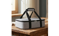 Casserole Carrier Thermal Insulated Food Carrier Hot and Cold Insulated Carry Bag with Padded Handle for Caterers, Potlucks, Picnics, Tailgating