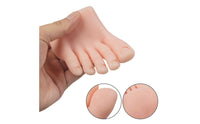 Nail Art Training Foot Realistic Design Silicone Practice Foot Lifelike Texture for Beauty School Students