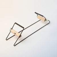 Adjustable Bead Loom with Wooden Rollers DIY Metal Bead Loom Long-Lasting Stable for Hobbyists