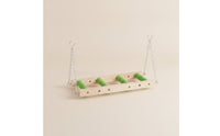 Textured Hanging Bird Ladder Natural Bird Ladder with Chains Long-Lasting Toy Sturdy for Small Birds, Parakeets, Budgies
