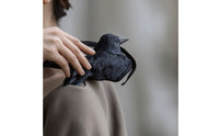 Wearable Crow Lightweight Crow with Elastic Strap Bird Prop with Shoulder Strap Lifelike Statue Mystical for Cosplayers