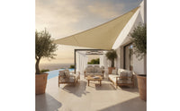 Tear-Resistant Triangle Shade Sail Waterproof Triangular Shade Sail Blocking Canopy Cover Heavy Duty for Backyard, Garden, Deck