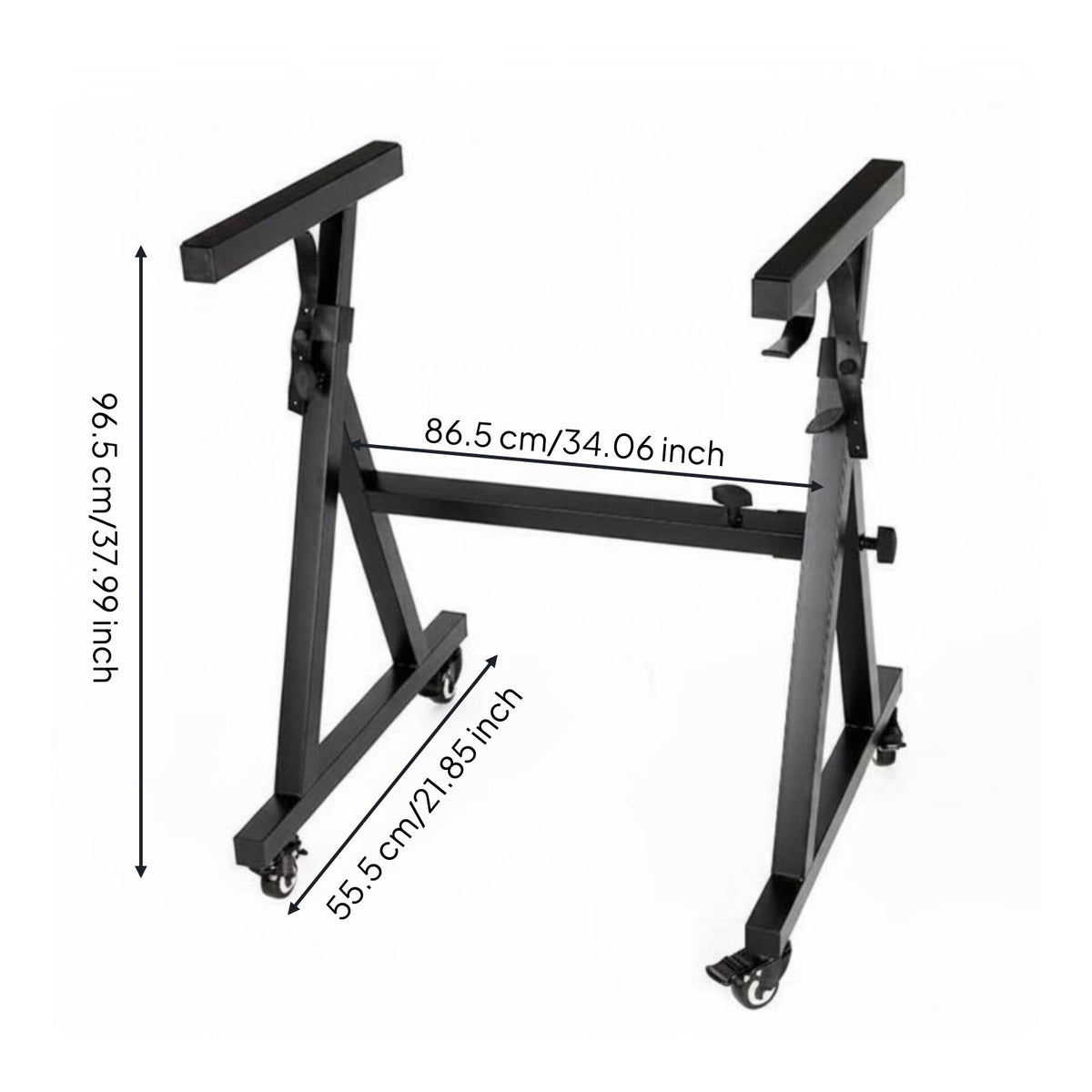 Z-type Keyboard Stand Simple Setup Heavy Duty Piano Stand Anti-Skid Foam Pads Musical Instrument Accessory for Instrumentalists, Pianists