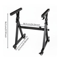 Z-type Keyboard Stand Simple Setup Heavy Duty Piano Stand Anti-Skid Foam Pads Musical Instrument Accessory for Instrumentalists, Pianists