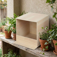 Wood Pigeon Breeding Box, Wooden Bird House Feeder with Perch, Floor-Standing Pigeon Nesting Box for Adult Birds and Stable Breeding