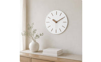 Modern Minimalist Wall Clock Easy Install Nordic Wall Clock Non-Ticking Home Decor for Living Room, Office, Bedroom