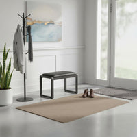 Modern Design Shoe Changing Bench Multi-Purpose Upholstered Shoe Changing Stool Space-Saving Household Furniture Soft Padded Seat for Families, Homeowners, Apartment Dwellers, Entryway, Hallway, Mudroom, Living Room