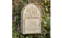 Rustic Iron Mail Box Weather-Resistant Decorative Storage Box Fully Assembled Home Decor for Garden, Entryway