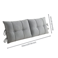 Headboard Slipcover with Ties Cozy Padded Headboard Protector Dustproof Bedding for Readers, Bedroom
