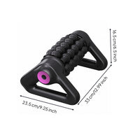Electric Massage Roller Plastic Shell Fascia Massager Muscle Roller Massager 360° Rolling Wellness Device Full-Body Relief