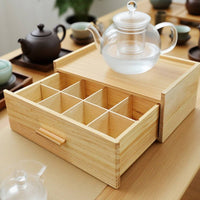 Space-Saving Tea Bag Organizer with Drawer Compact Tea Organizer with Drawer Slim Sturdy for Kitchen Countertop