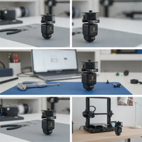Hotend with Hardened Steel Nozzle High-Temperature Hotend Kit Clog-Resistant Print Head Block for Makers