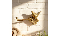 Towel Holder with Bird Motif Vintage Towel Holder with Bird Screwless Installation Hardware for Renters