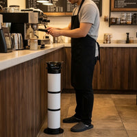 coffee Grounds Bin Compact Coffee Grounds Disposal Box Easy to Clean Container for Baristas