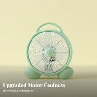 2 Speed Settings Small Desk Fan Safety Grid Mini Portable Fan Strong Airflow Air Circulator Energy Saving for Students, Office Workers, Dorm Room, Bedside Table