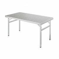 Foldable Design Bi-Fold Rectangular Table Indoor/exteriordoor Use Portable Furniture Easy to Clean adaptable for Street Vendors, Party Hosts, Night bazaar, exteriordoor meal, Camping, Dining Room