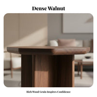 dual-level Corner Stand Song era Aesthetic 2-Tier Side Table solid Wood Construction Round and Square Top choices for Entryway