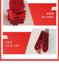 通用跑步机磁铁安全锁安全扣开关钥匙吸铁方形红启动急停开关配件 方形锁扣