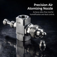 Stainless Steel Spray Tip, 1/4BSPT Female Thread Mist Nozzle, Cone Shape Spray Tip, Uniform and Fine Mist, Pressure Feed Industrial Spray Nozzle