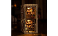 Book-Shaped Display Scene Kit Decorative Bookshelf Insert Relaxing 3D Wooden Puzzle for Library