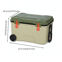 68L Cooler Box with Ice Boxes Heavy-Duty Portable Cooler Box for Camping