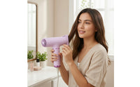 Lightweight Mini Hair Dryer Fast Drying Handheld Hair Dryer Ergonomic Portable Hairdryer Powerful Air Current for Travelers, Dorm Rooms, Gym
