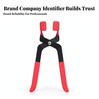 Padded Grippers Nut Cap Removal Pliers Red and Black Wheel Hub Cover Pliers 24 Cm Wheel Hub Cap Removal Tool Portable