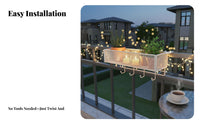 Adjustable Railing Planter Shelf tool-free Installation Hanging Railing Planter