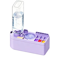 Paint Brush Washer with Reservoir Portable for Watercolor Painting, Hobbyists
