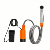 Electric Camping Shower Handheld Shower with Submersible Pump Chargeable for , Journeyers, Outdoor Washing, Car Trips