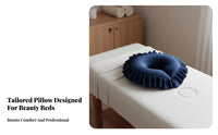 Removable and Washable Cover Massage Table Face Cradle Latex Foam Filling Face down Pillow Support Easy to Clean for Home Users, Salon, Spas