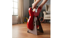 Safeguarding Padding Wooden Electric Guitar Stand Stable Design Wooden Floor Guitar Rack Easy Assembly Portable Triangular Frame Instrument Stand Space-Saving for Guitarists