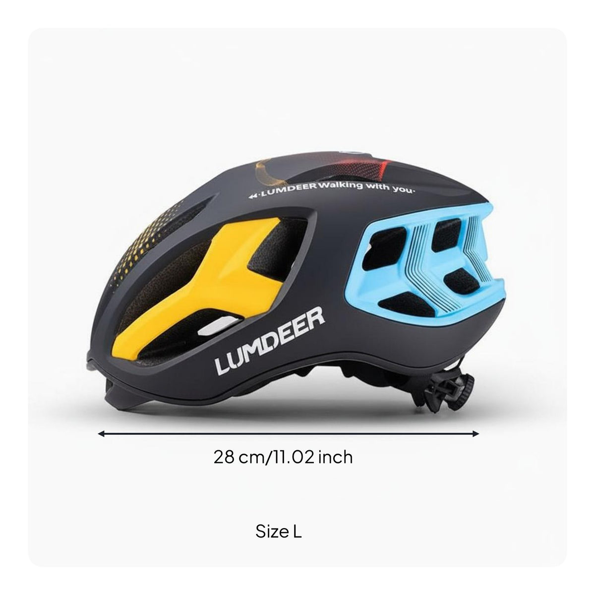 Single-Piece Molded Shell Aero Bike Helmet Adjustable Chin Strap Road Bike Helmet Light Compatible