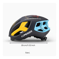 Single-Piece Molded Shell Aero Bike Helmet Adjustable Chin Strap Road Bike Helmet Light Compatible