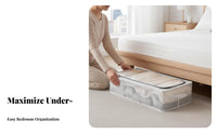 Rolling Under-Bed Container Moistureresistant Underbed Organizer Large Capacity
