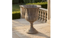 Pedestal Urn Planter Textured Decorative Urn Planter Classic Design
