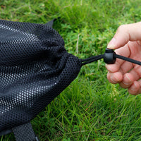 Drawstring Closure Backpack Expansion Bag Buckles Mesh Backpack Bag Coated Oxford Cloth