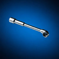 M3 Mini Cross Wrench Compact L-Type Socket Wrench Steel Tool Chrome Finish