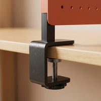 Pegboard Organizer for Desk with Clamp Mount, Metal Peg Boards for Workspace Organization, Removable Table Storage Rack for Students