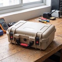 Hard Shell Case Heavy-Duty Sheltering Case with Handle Water-Resistant Storage Box for Technicians, Photographers, Travel, Outdoor